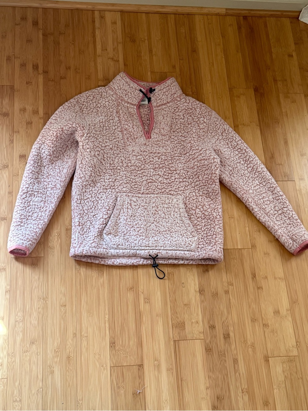 Victoria's Secret Pink Sherpa Quarter‑Zip Pullover